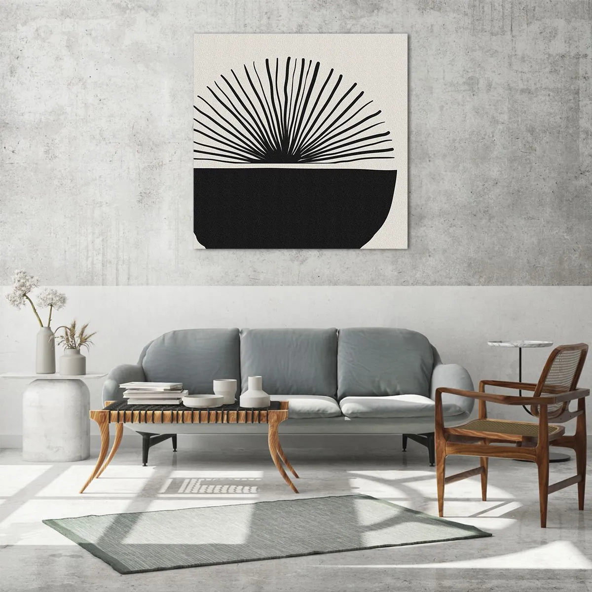 Glasbild - Bild auf glas - Eine Reihe von Möglichkeiten - 50x50 cm