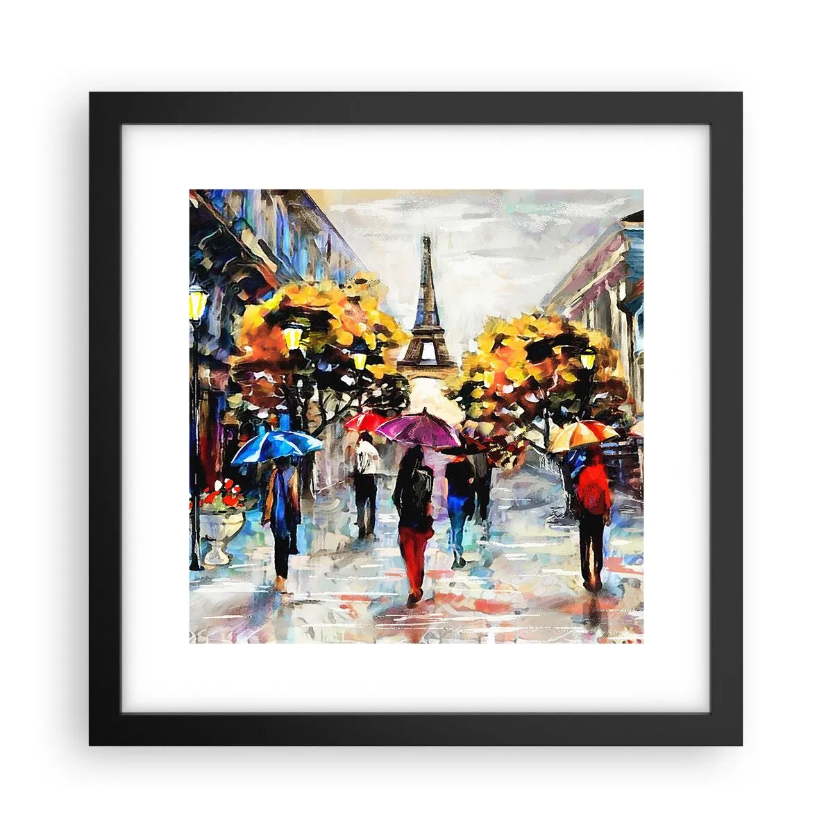Poster in einem schwarzem Rahmen - Besonders schön im Herbst - 30x30 cm