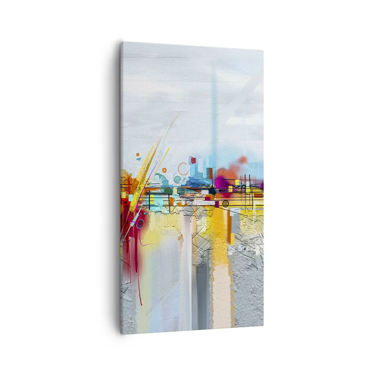 Bild auf Leinwand - Leinwandbild - Freudenbrücke über den Fluss des Lebens - 55x100 cm