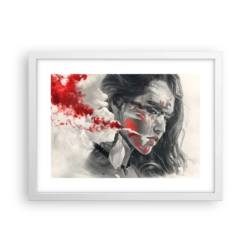 Poster in einem weißen Rahmen - Im Dunst der Absurdität - 40x30 cm