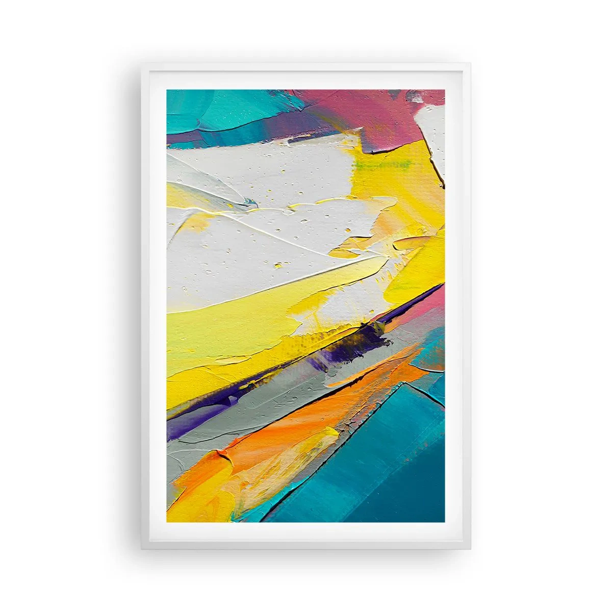 Poster in einem weißen Rahmen - Die Anatomie des Lichts - 61x91 cm