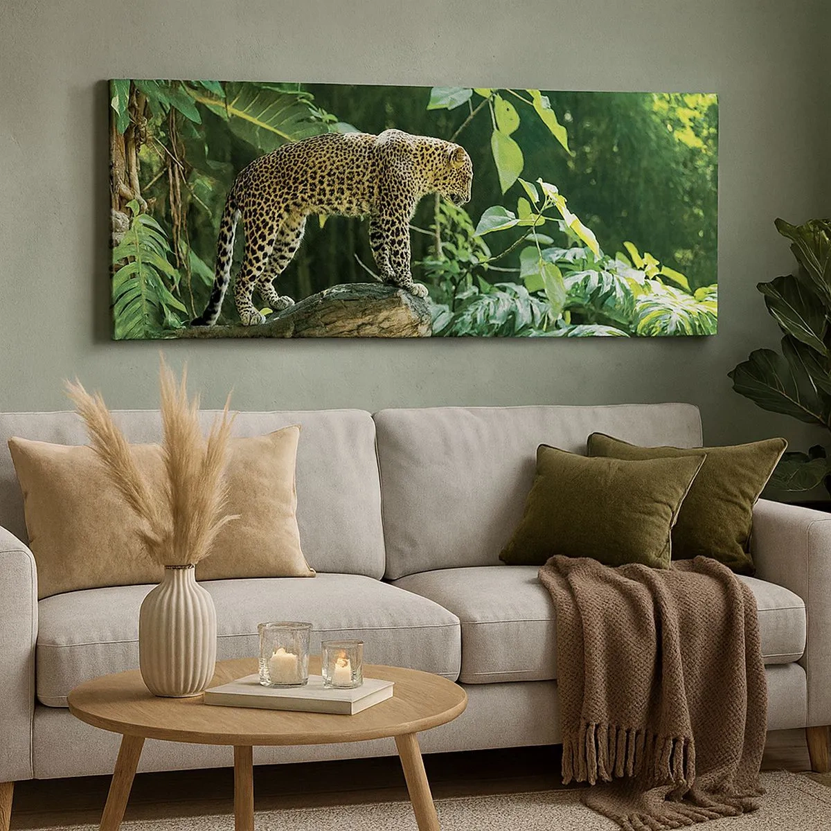 Bild auf Leinwand - Leinwandbild - Auf die Jagd? - 100x40 cm