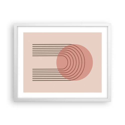 Poster in einem weißen Rahmen - Unwiderstehliche Anziehungskraft - 50x40 cm