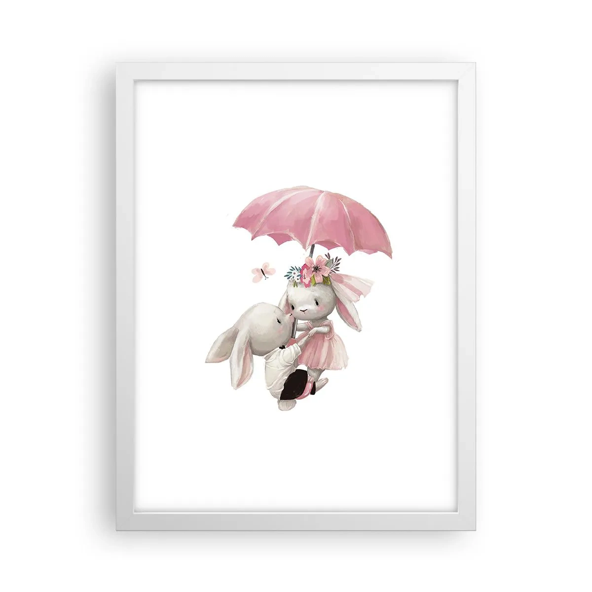 Poster in einem weißen Rahmen - Das ist eben Liebe - 30x40 cm