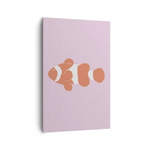 Bild auf Leinwand - Leinwandbild - In Koralle an Gesicht und Schwanz - 80x120 cm