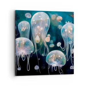Bild auf Leinwand - Leinwandbild - Unterwasserball - 70x70 cm