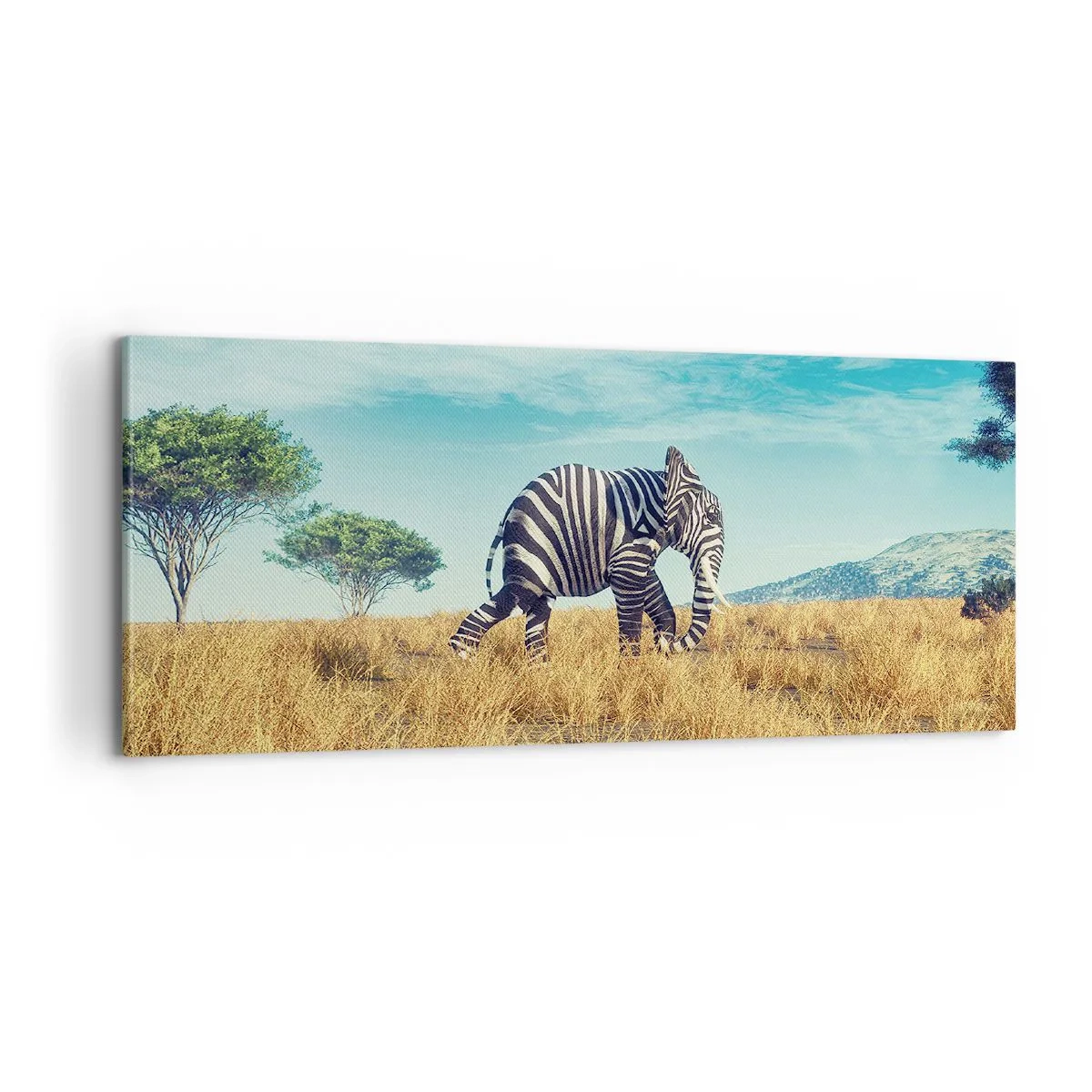 Bild auf Leinwand - Leinwandbild - Grau ist nicht mehr in Mode - 100x40 cm