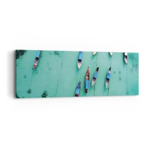 Bild auf Leinwand - Leinwandbild - In freudiger Erwartung - 90x30 cm