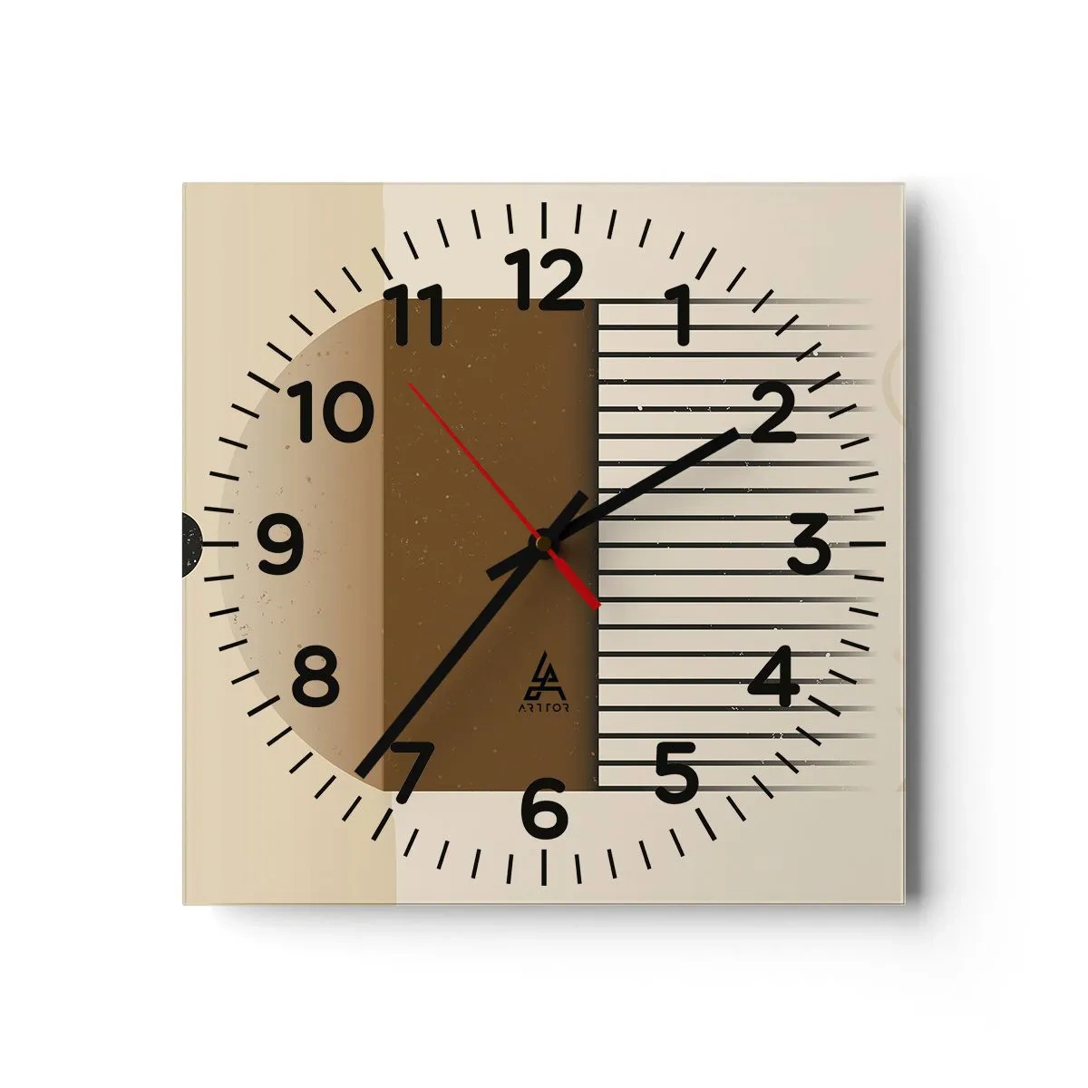 Wanduhr - Glasuhr - Verschiedene Staaten - 30x30 cm