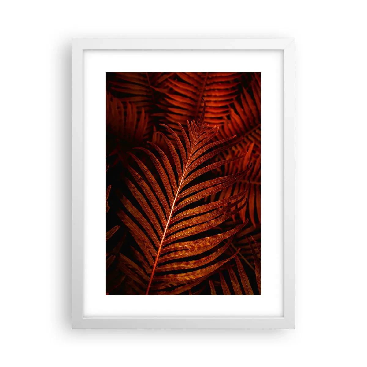 Poster in einem weißen Rahmen - Die Hitze des Lebens - 30x40 cm