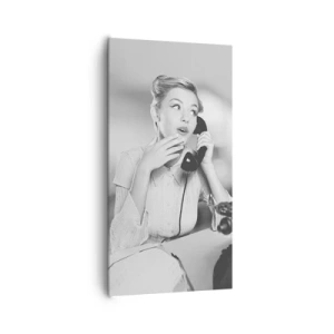 Bild auf Leinwand - Leinwandbild - Hallo, wir sind in den 1950er Jahren. - 65x120 cm