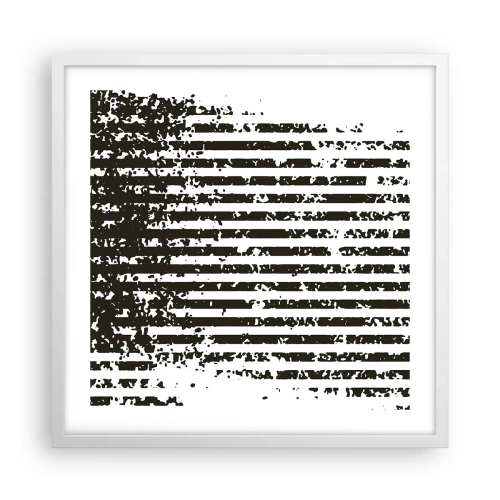 Poster in einem weißen Rahmen - Rhythmus und Rauschen - 50x50 cm