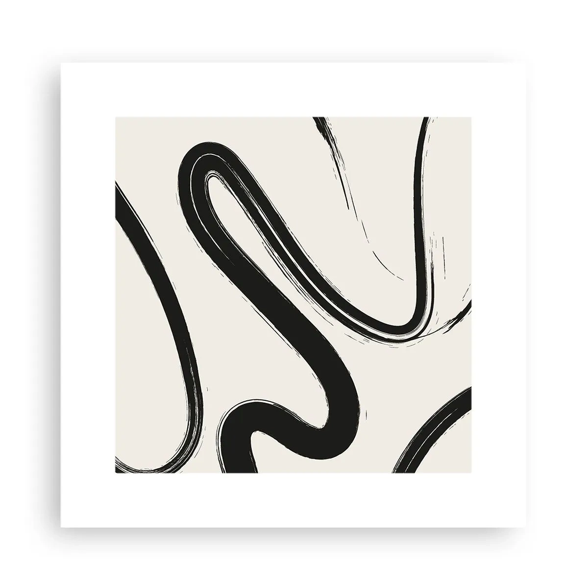 Poster - Schwarz-Weiß-Laune - 30x30 cm