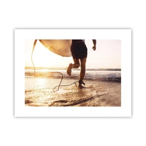 Poster - Um die Welle zu treffen - 40x30 cm