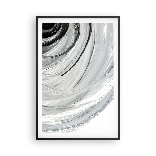 Poster in einem schwarzem Rahmen - Orbitale Komposition - 61x91 cm