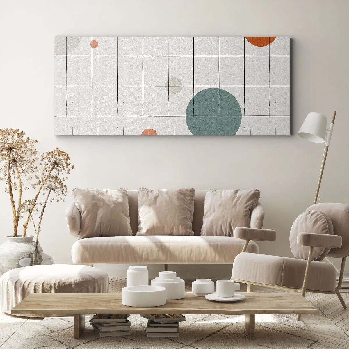 Bild auf Leinwand - Leinwandbild - Gefangen. Wir oder sie? - 100x40 cm