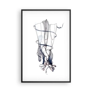 Poster in einem schwarzem Rahmen - Touch-Studie - 61x91 cm