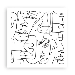 Poster - In verworrenen Gefühlen - 60x60 cm