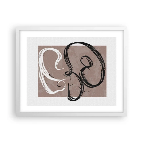 Poster in einem weißen Rahmen - Komposition – die Suche nach Fülle - 50x40 cm