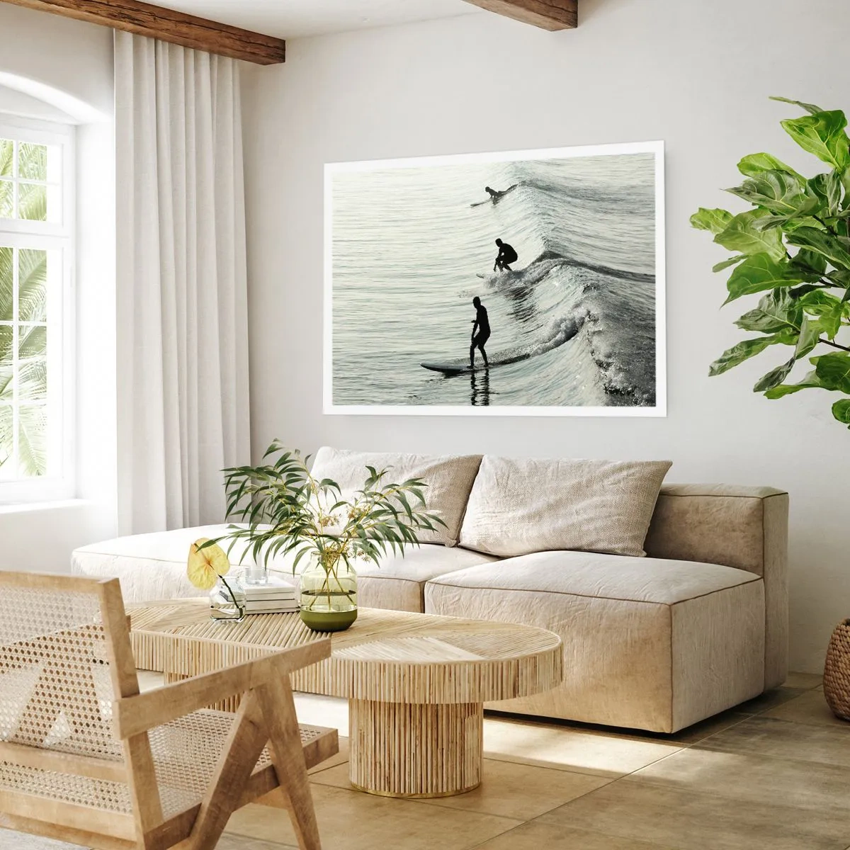 Poster - Gegen die Welle - 70x50 cm
