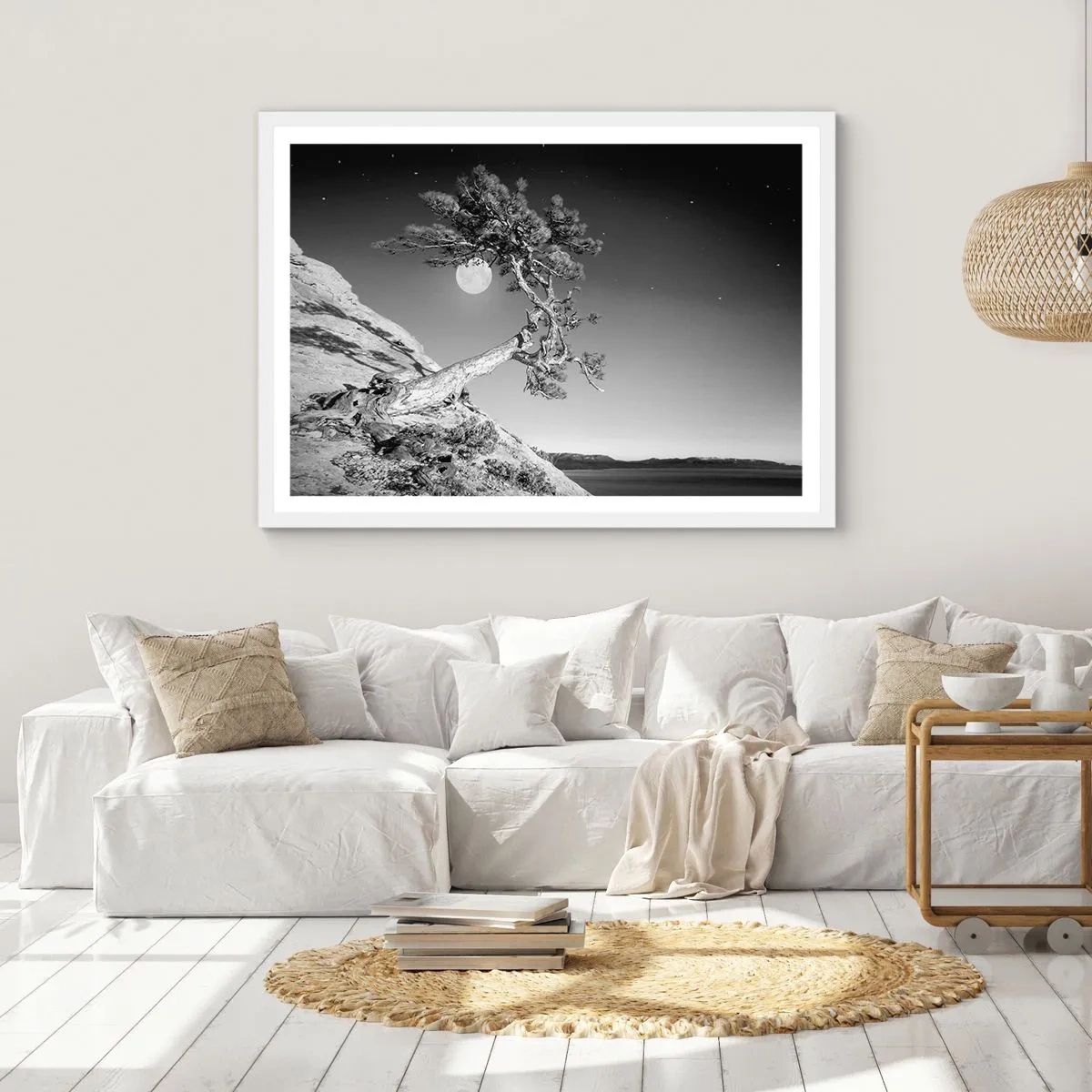 Poster in einem weißen Rahmen - Siegreiche Kämpferin - 100x70 cm