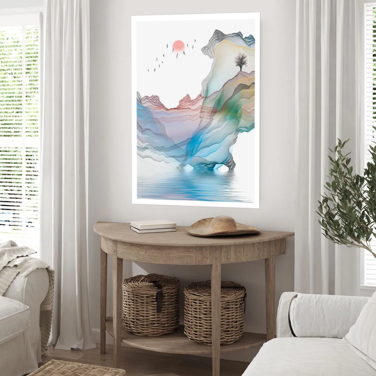 Poster - Zu den Kristallbergen - 30x40 cm