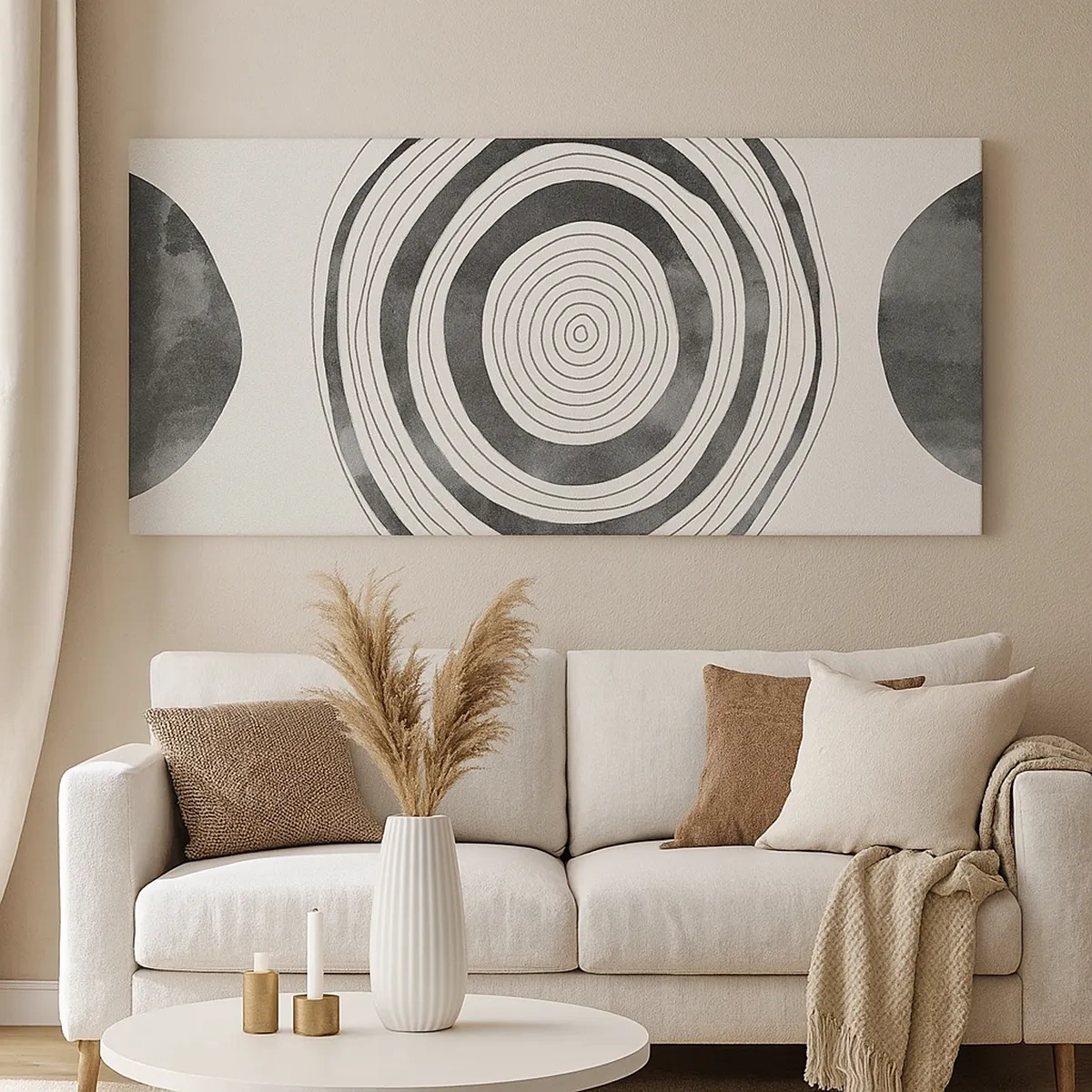 Bild auf Leinwand - Leinwandbild - Wichtig ist, was dazwischen liegt - 30x30 cm