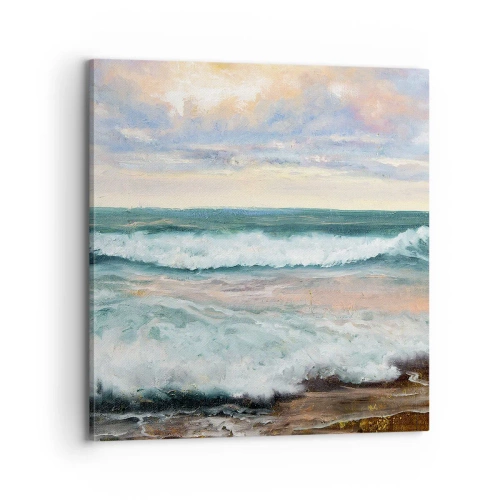 Bild auf Leinwand - Leinwandbild - Hier werden Sie Ihre Seele baumeln lassen - 70x70 cm