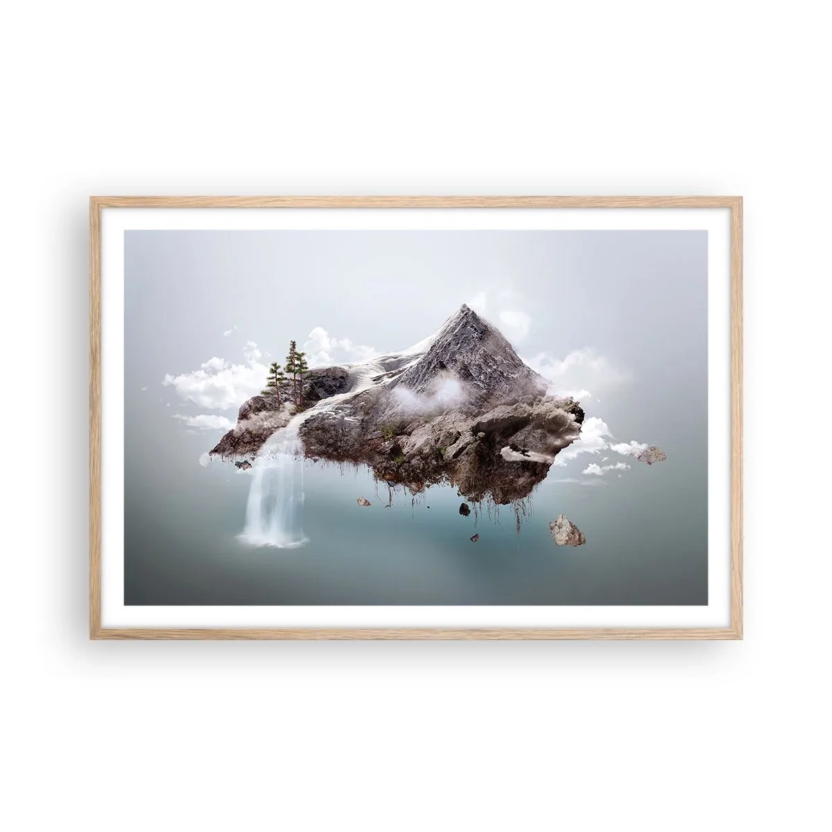 Poster in einem Rahmen aus heller Eiche - Mit dem Auge eines Surrealisten - 91x61 cm