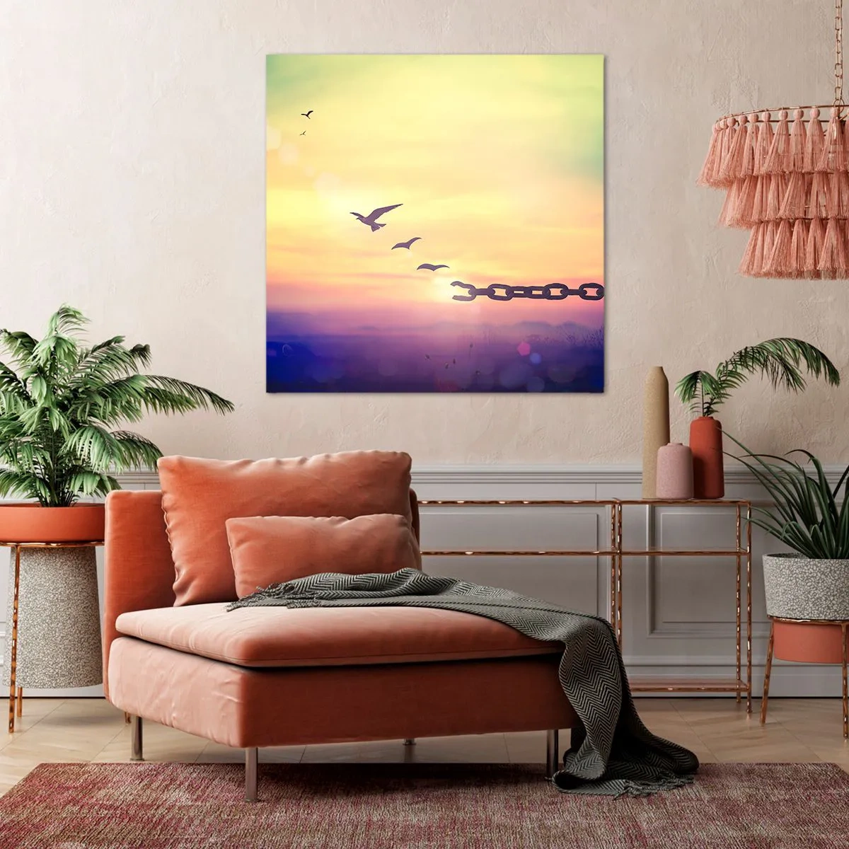 Bild auf Leinwand - Leinwandbild - Der Sieg der Freiheit - 40x40 cm