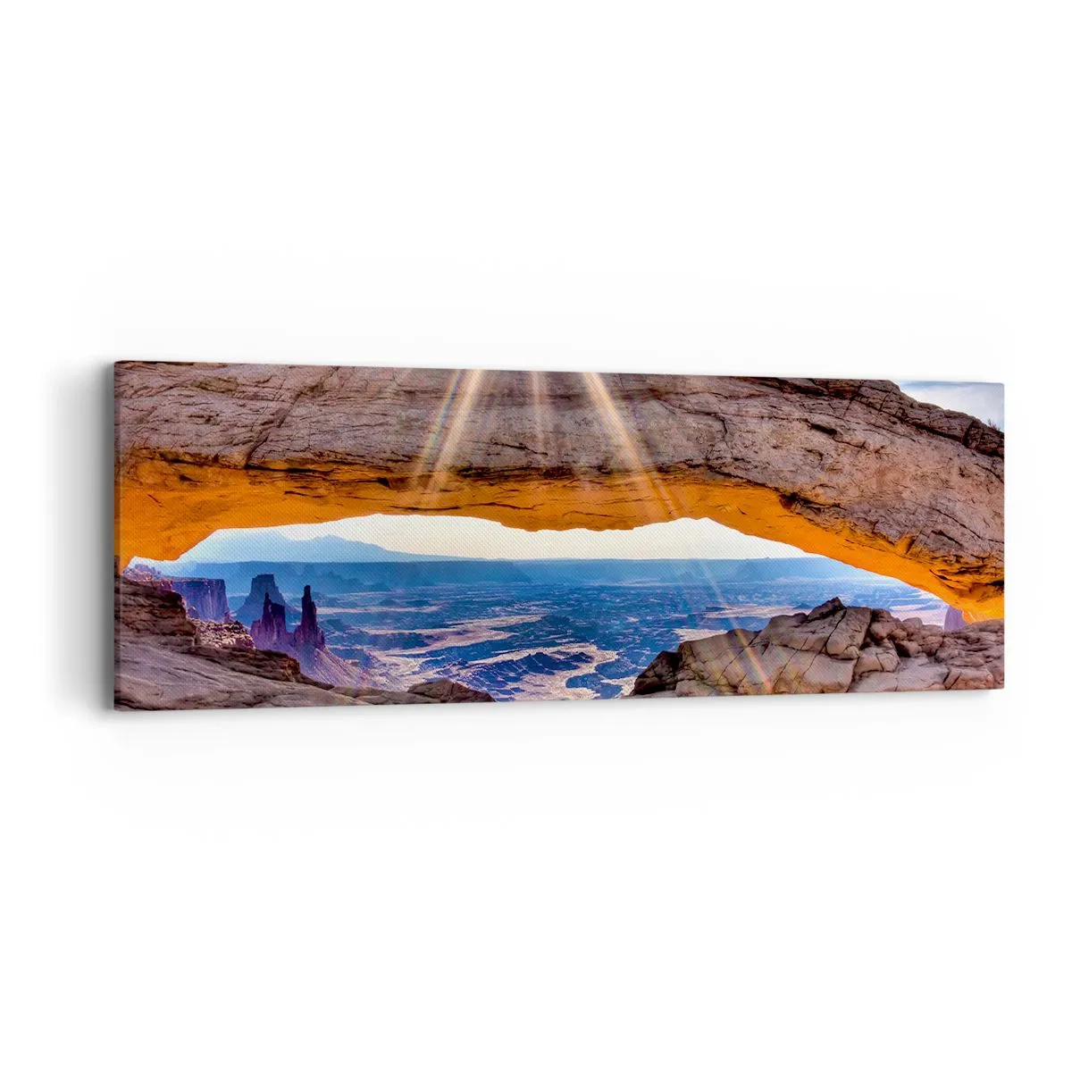 Bild auf Leinwand - Leinwandbild - Durch das Felsentor - 90x30 cm