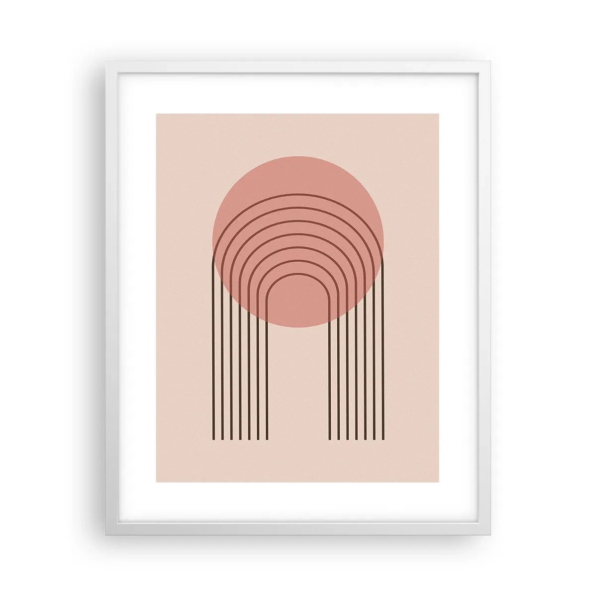 Poster in einem weißen Rahmen - Unwiderstehliche Anziehungskraft - 40x50 cm