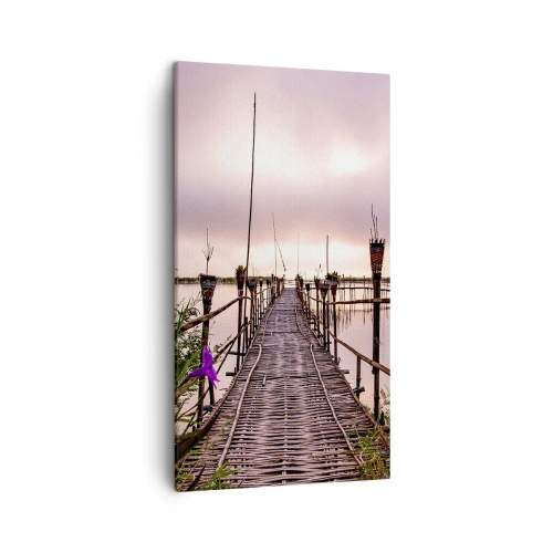 Bild auf Leinwand - Leinwandbild - Frieden und Ruhe Asiens - 45x80 cm