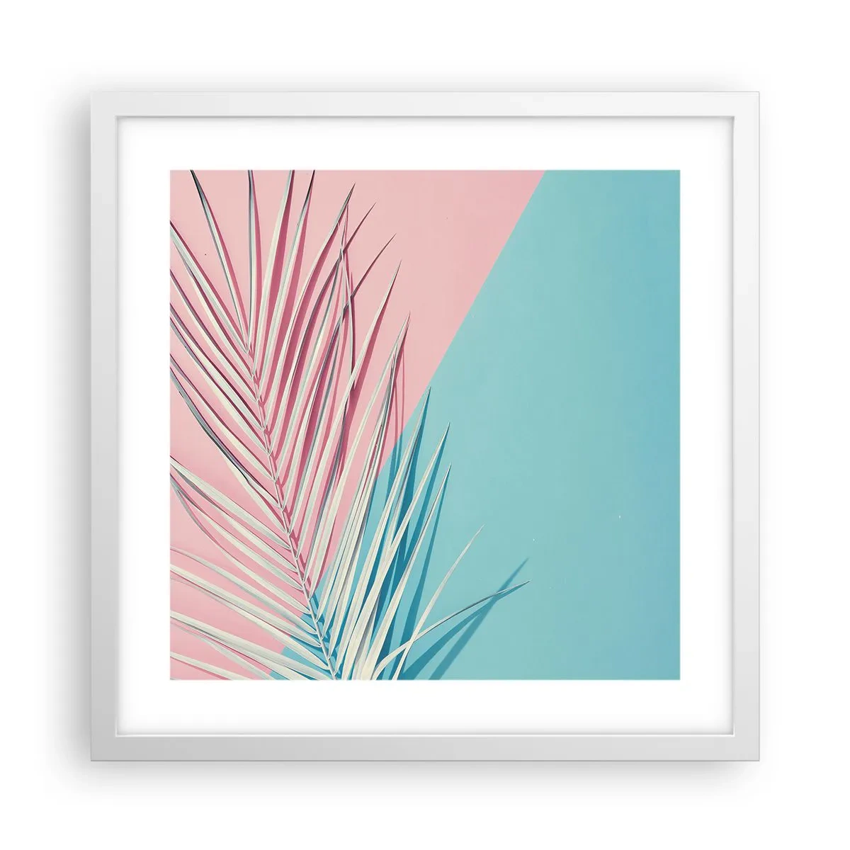 Poster in einem weißen Rahmen - Tropischer Eindruck - 40x40 cm