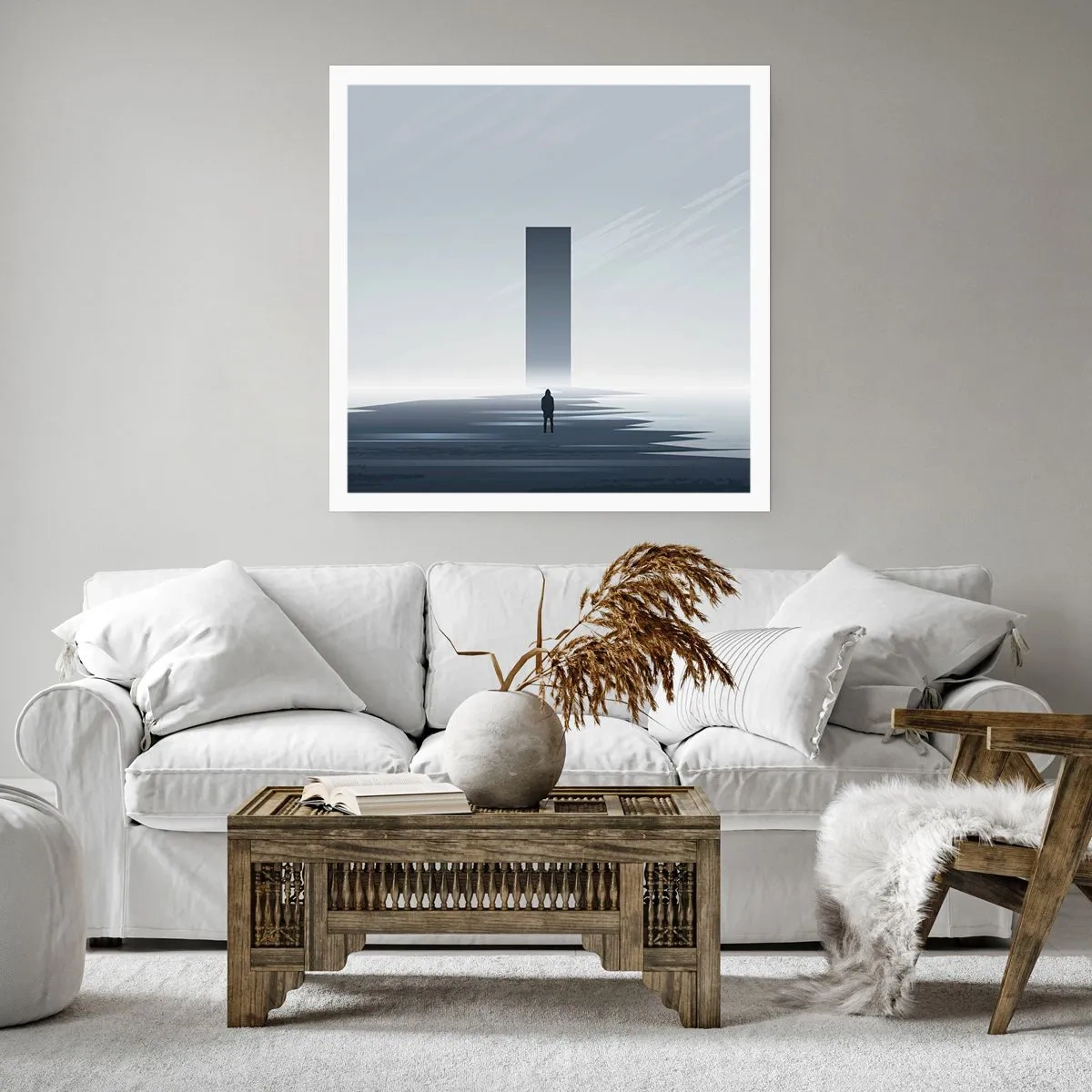 Poster - Chance oder Bedrohung? - 30x30 cm