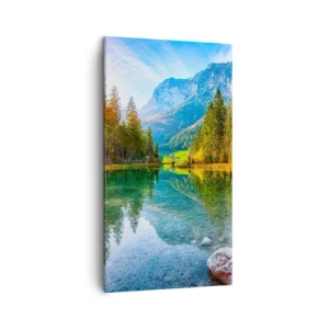 Bild auf Leinwand - Leinwandbild - Die Sanftheit des Herbstes - 45x80 cm