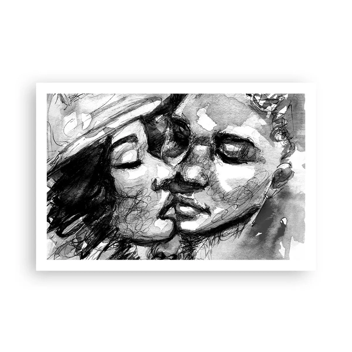 Poster - Zärtlicher Moment - 91x61 cm