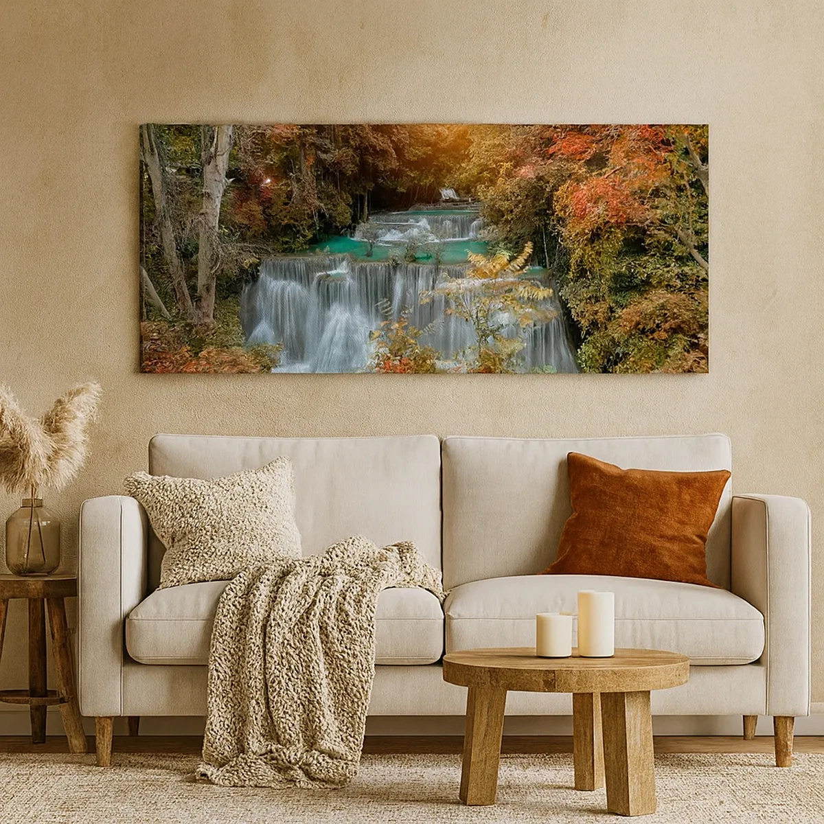 Bild auf Leinwand - Leinwandbild - Versteckter Schatz des Waldes - 30x30 cm