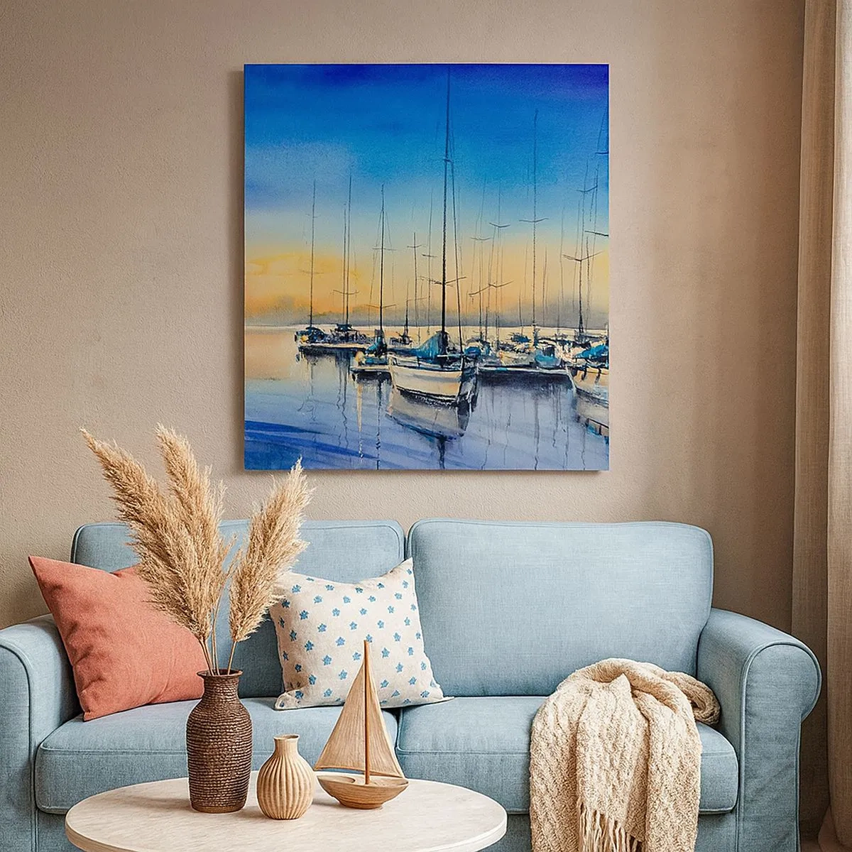 Bild auf Leinwand - Leinwandbild - Ende eines guten Tages - 30x30 cm