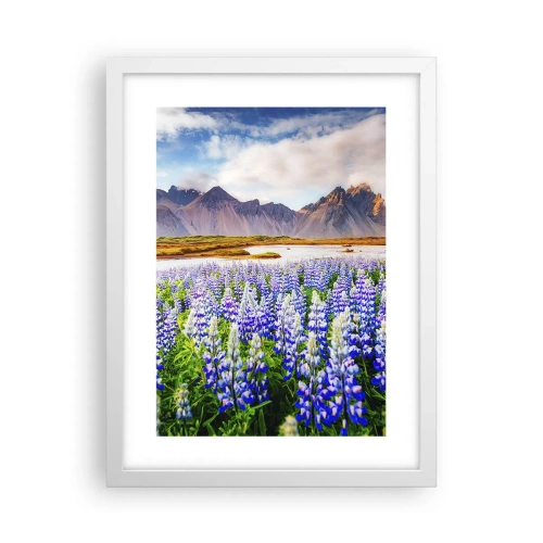 Poster in einem weißen Rahmen - Kraft und Strenge neben Sanftmut - 30x40 cm