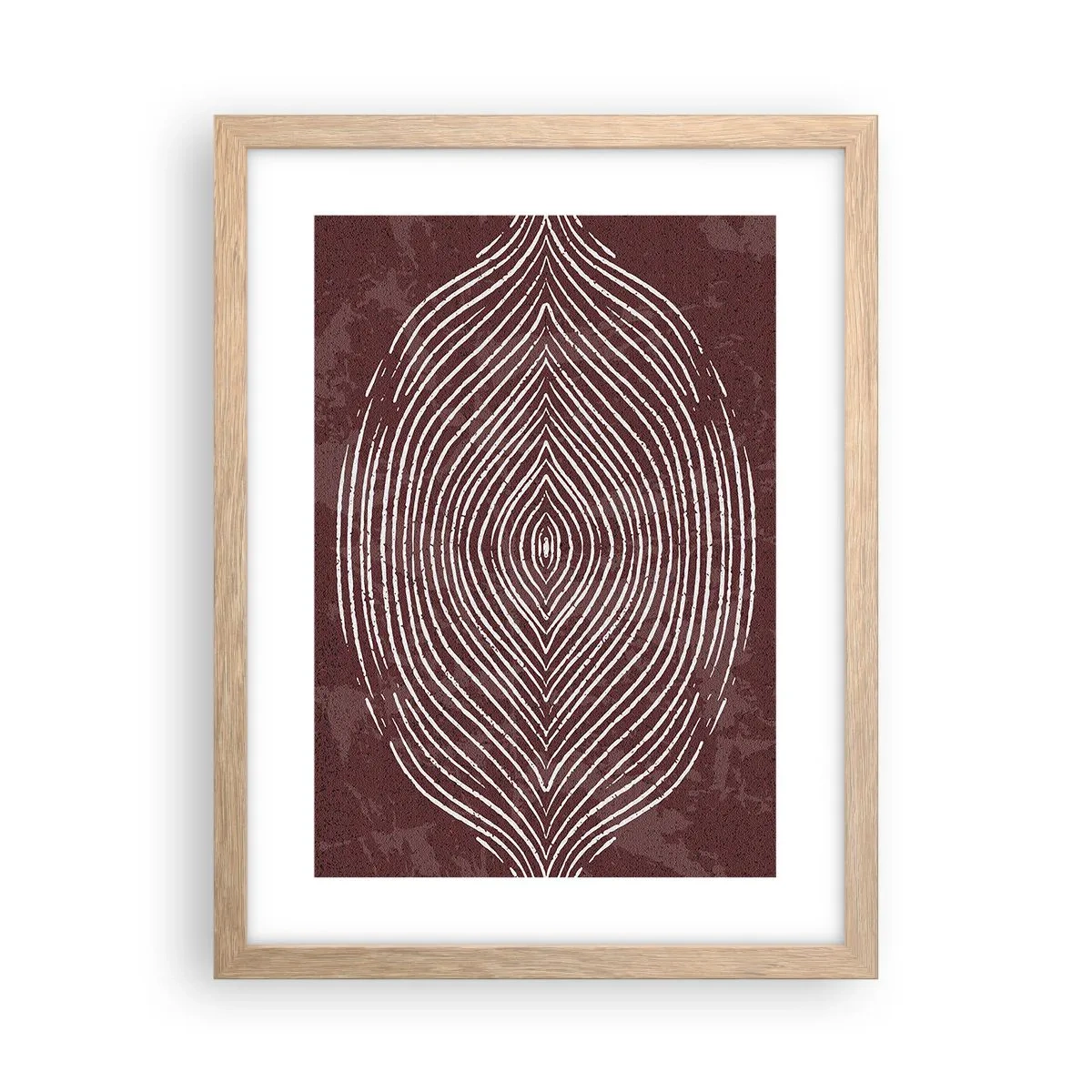 Poster in einem Rahmen aus heller Eiche - Der Raum spricht - 30x40 cm