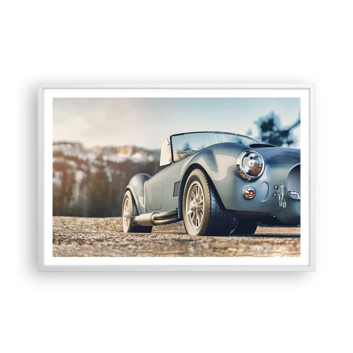 Poster in einem weißen Rahmen - Denn Stil zählt - 91x61 cm