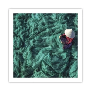 Poster - In einem Meer aus Netzen - 60x60 cm