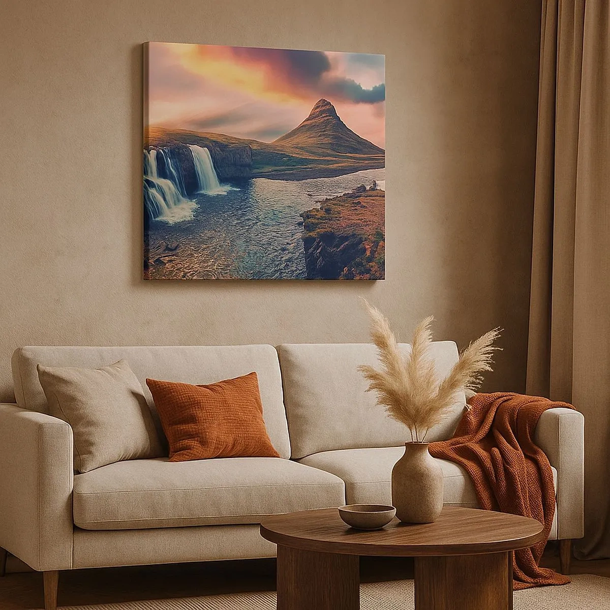 Bild auf Leinwand - Leinwandbild - In der Majestät der Natur - 30x30 cm