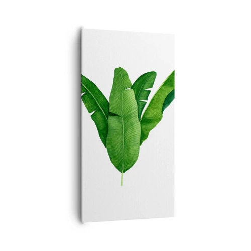 Bild auf Leinwand - Leinwandbild - Grüne Symmetrie - 65x120 cm