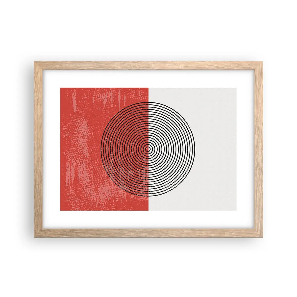 Poster in einem Rahmen aus heller Eiche - Auf den Punkt gebracht - 40x30 cm