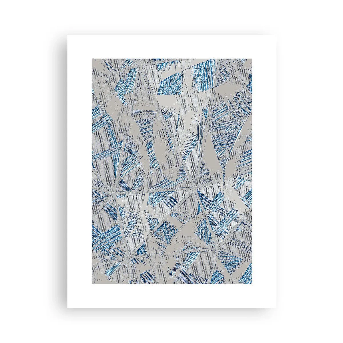 Poster - In einem blaugrauen Labyrinth - 30x40 cm