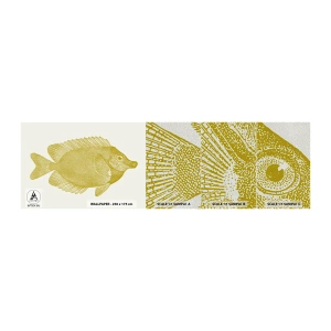 Fototapeten Muster Premium Sand - Fisch und das war’s - Fisch, Strand, Tier - 100x30 cm