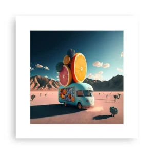 Poster - Geschmack von Urlaub - 30x30 cm