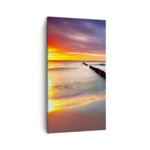 Bild auf Leinwand - Leinwandbild - Lausche der Stille - 45x80 cm